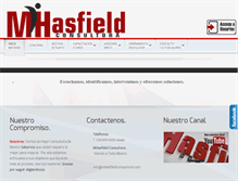 Tablet Screenshot of mhasfieldconsultora.com